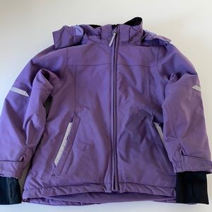 Polarn O. Pyret purple winter jacket girl sz 6-7